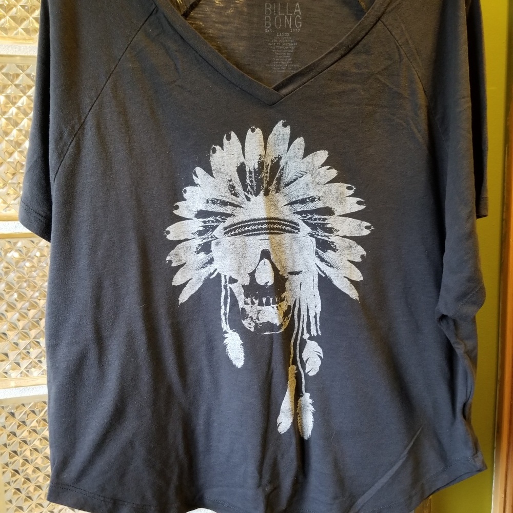 Billabong Skull Headdress oversized shirt L